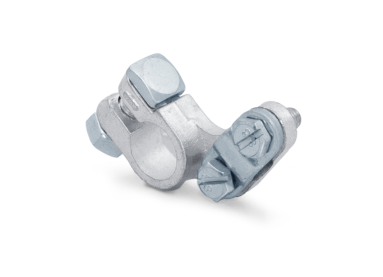Batteriepolklemme bis 80 mm2 negativ für Starter-DIN-Pol verbleit