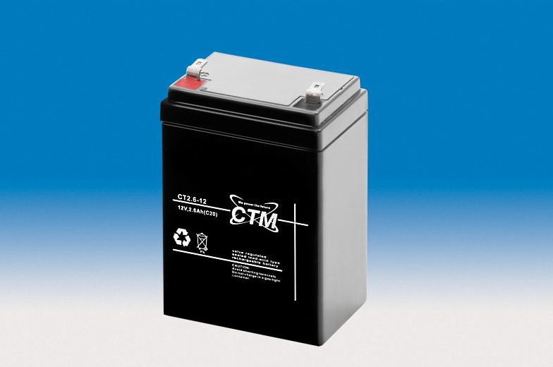 CTM CT 2.6 -12 AGM Blei Batterie | 2,6 Ah - 12 Volt