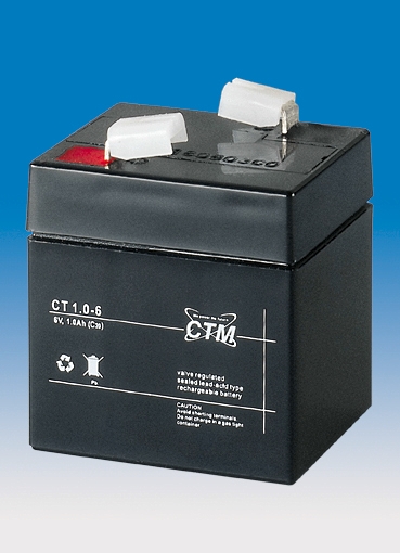 CTM CT 1-6 AGM Blei Batterie | 1 Ah - 6 Volt