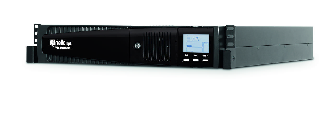Riello USV Vision Dual VSD 1100 Line-Interactive USV 1100 VA / 990 W für Server und IT-Systeme (VSD 1100)