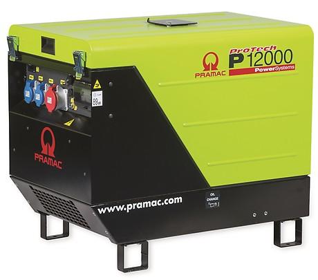 Pramac P 12000 AVR Benzin-Stromerzeuger 10 kVA 230/400V Drehstrom E-Start schallgedämmt PF123TH2002 | Akkuteam