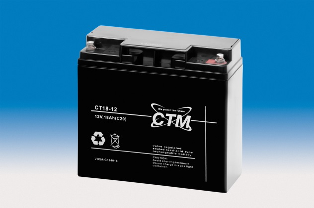 CTM CT 18-12 VdS AGM Blei Batterie | 18 Ah - 12 V