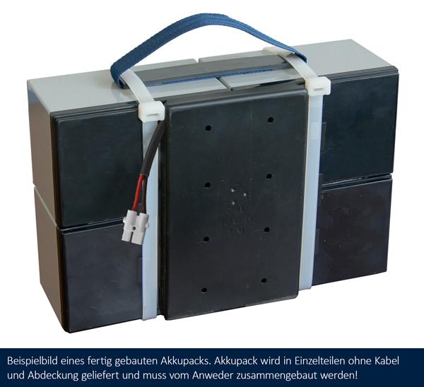 Akkupack Selbstbausatz für MZ Elektroroller Charly 2 (II) 24 V 24 Ah mit 4x AGM 12 V 12 Ah | Akkuteam