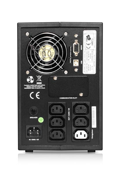 Riello USV Vision Tower VST 2000 Line-Interactive USV 2000 VA / 1600 W für PC und Arbeitsplatz (VST 2000)