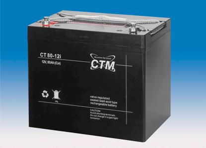 CTM CT 80-12 AGM Blei Batterie | 80 Ah - 12 Volt