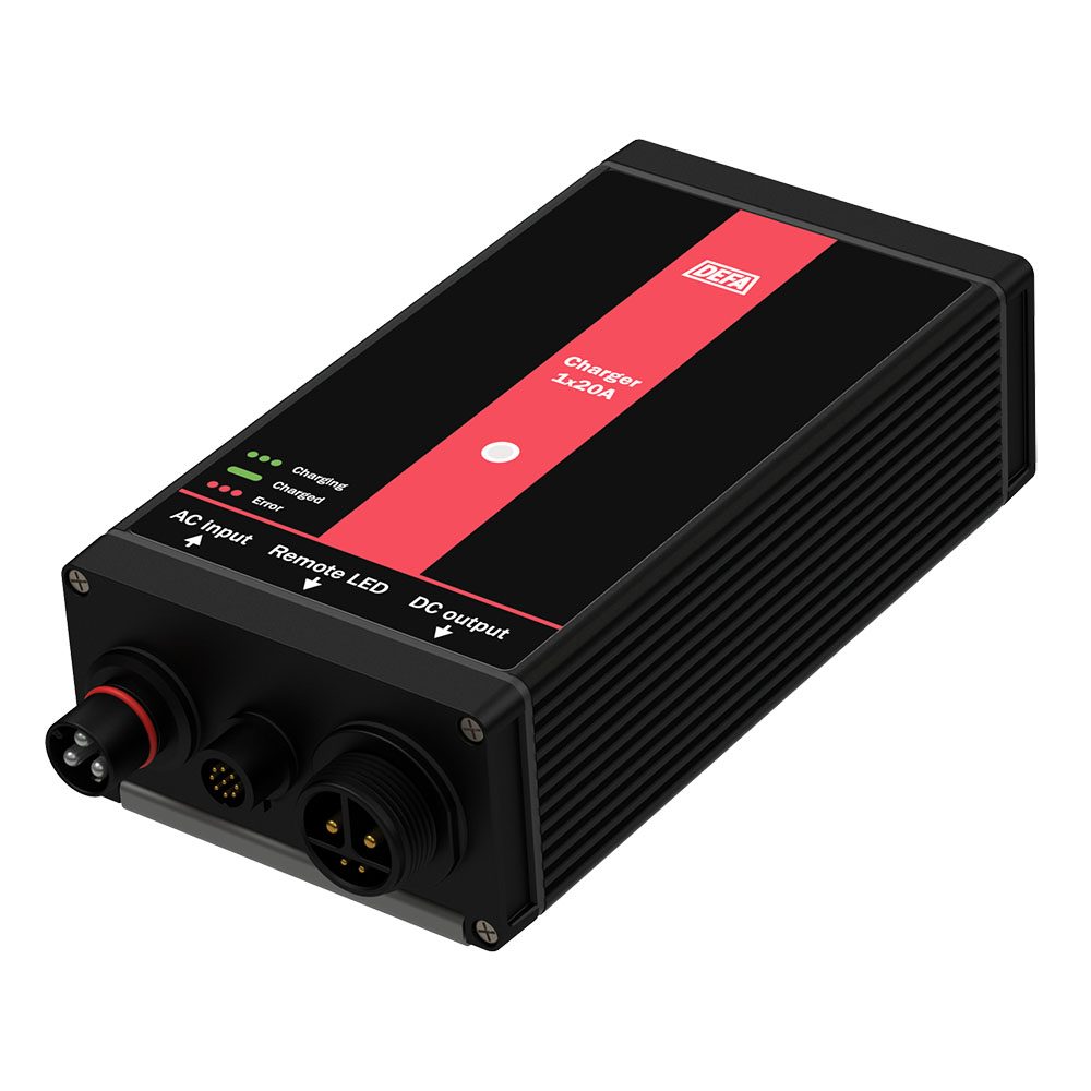 DEFA MultiCharger 1 x 20 A Batterieladegerät Switchmode Technologie