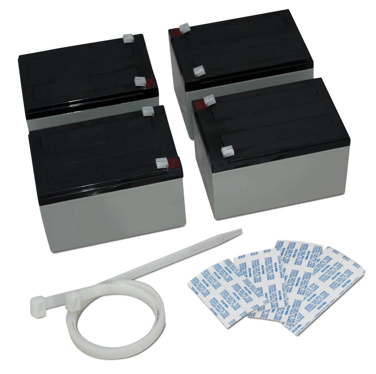 Akkupack Selbstbausatz für MZ Elektroroller Charly 2 (II) 24 V 24 Ah mit 4x AGM 12 V 12 Ah | Akkuteam