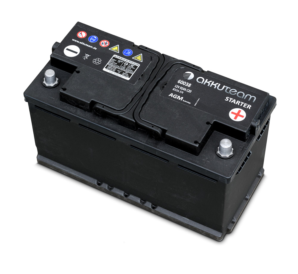 AGM Autobatterie 12V 92Ah 850A Start-Stop-Technologie Originalteile A-Ware